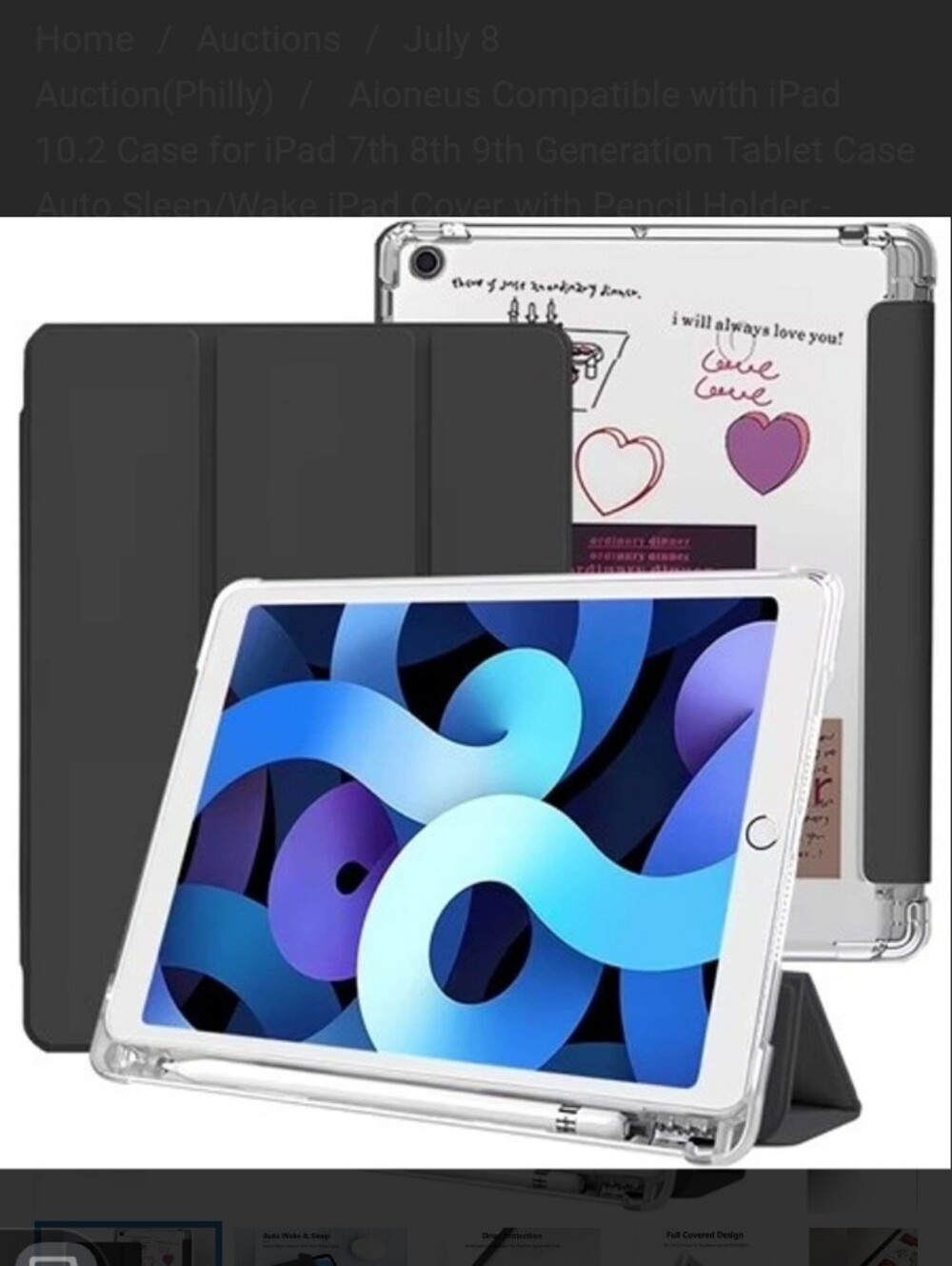 #. Aioneus Compatible with iPad 10.2 Case for iPad 7th 8th 9th Generation Tablet